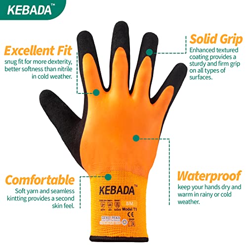 T1 Waterproof Winter Work Gloves for Men and Women