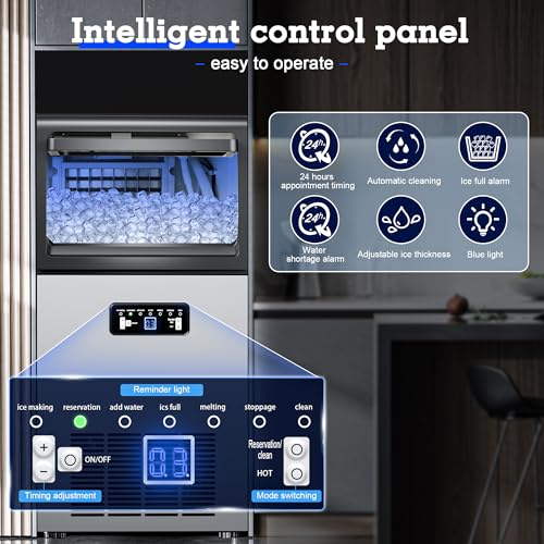 Stainless Steel Commercial Ice Maker 120LB