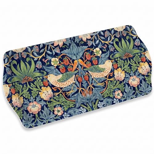 Morris & Co Strawberry Thief Blue Collection Sandwich Tray