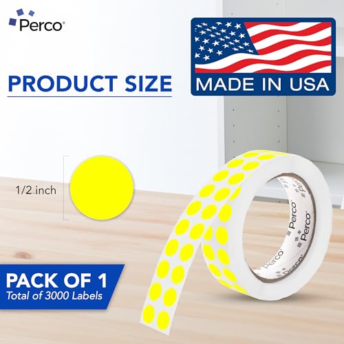Neon Yellow Round Circle Dot Sticker 1