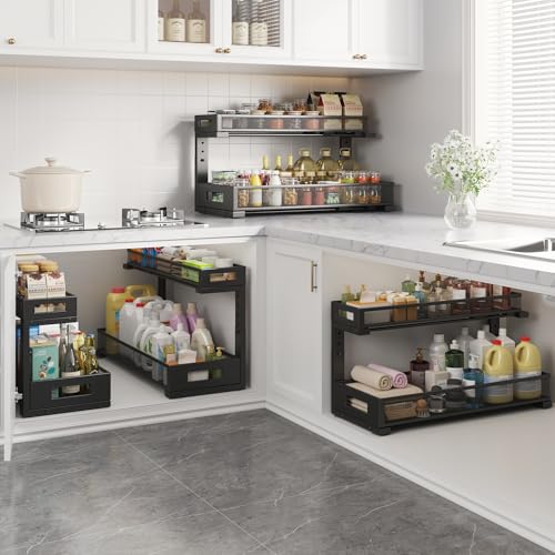 1 Pack 20.47IN Depth Under Sink Storage Organizer