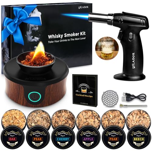 Electric Whiskey & Cocktail Smoker Kit with Torch