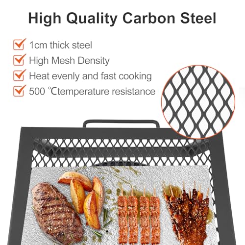 Portable Folding Charcoal Grills for Outdoor Cooking Bonfire BBQ