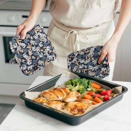 Pot Holders for Kitchen Heat Resistant Hot Pads for Countertops Oven Pot Holders Cotton Potholders for Kitchen Cooking Baking