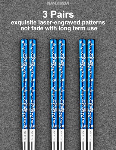 Metal Chopsticks Reusable (3 Count)