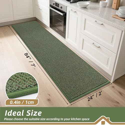Kitchen Runner Rugs 24"x84" (21.6 Sq Ft)