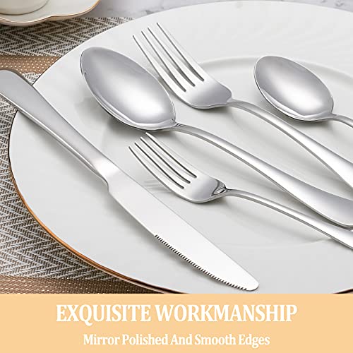 60 Piece Silverware Set Service for 12 (60 Count)