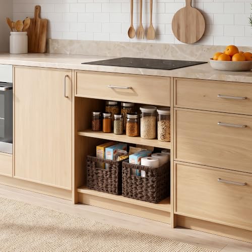 Wicker Storage Baskets for Shelves (2 Count)