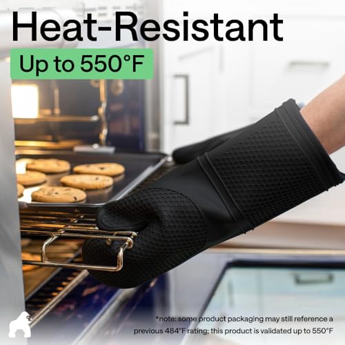 Silicone Oven Mitts (2 Count)