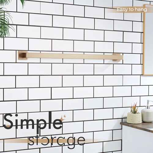 32 Inch Towel Rack for Bathroom Kitchen Towel Rails Wall Mount SUS304 Stainless Steel Towels Holder