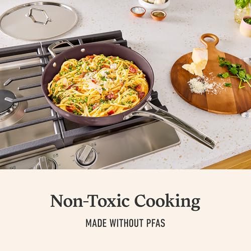 Premier Ceramic Nonstick 12 inch Frying Pan with Lid