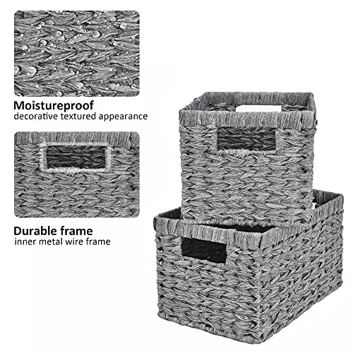 Wicker Storage Baskets for Organizing (2 Count)