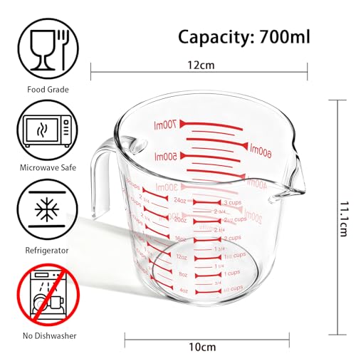 Glass Measuring Cups 24oz