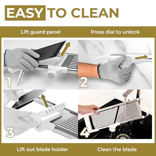 Gramercy Mandoline Slicer for Kitchen with 12 Slice Settings