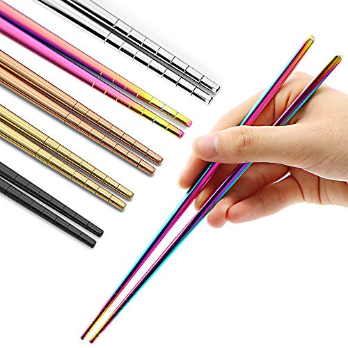 Stainless Steel Chopsticks (5 Count)