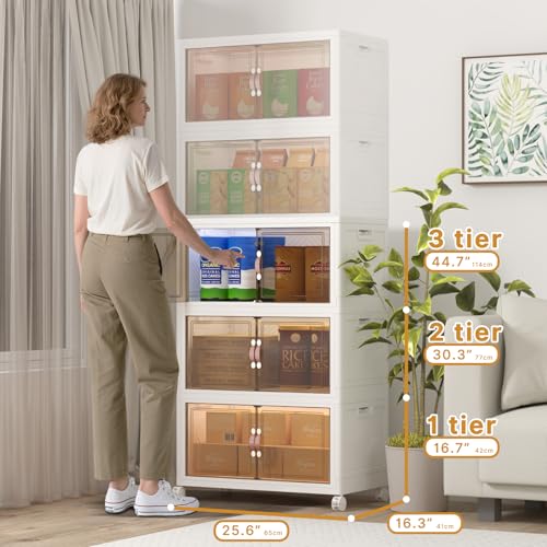 360QT Stackable Storage Bins with Lids (3 Count)