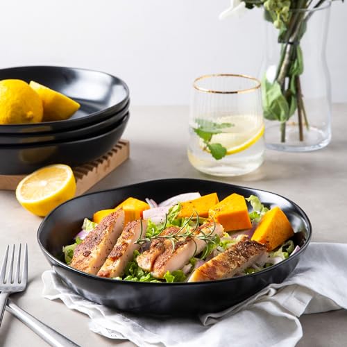 9.75'' Ceramic Large Pasta Bowls (4 Count)