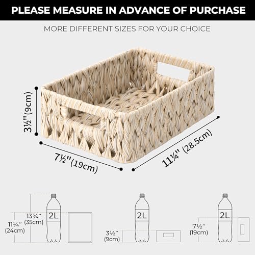 Wicker Baskets for Organizing (2 Count)