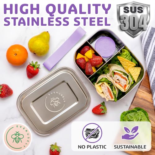 Stainless Steel Bento Box + Condiment Container