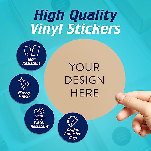 Custom Vinyl Stickers Your Image (100 Count)