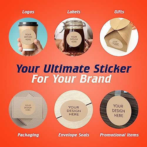 Custom Vinyl Stickers Your Image (100 Count)