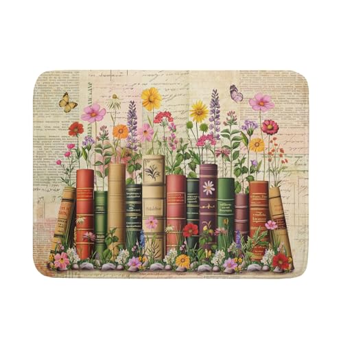 Vintage Books Dish Drying Mat