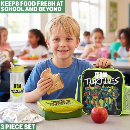 Teenage Mutant Ninja Turtles Boys Lunch Box 3Pc Set (3 Count)