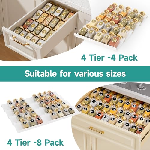 White Spice Drawer Organizer (8 Count)