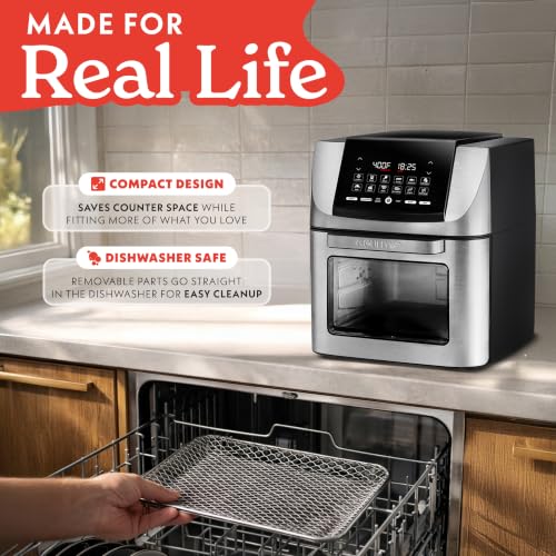 Air Fryer 14 Qt Rotisserie Oven with Window