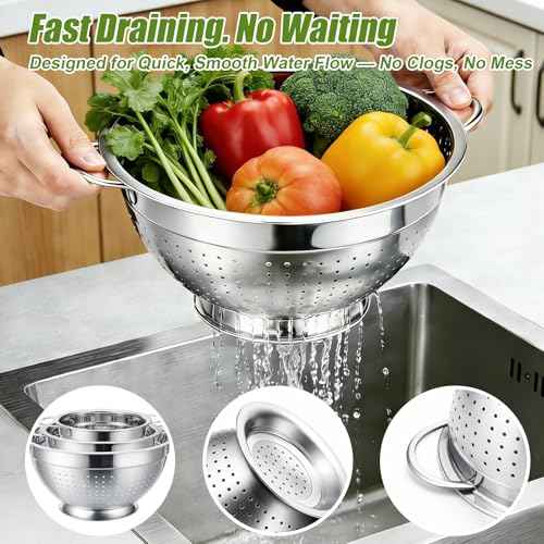 Stainless Steel Colander Set of 3 (3 Count)