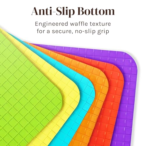 Extra Thick Flexible Plastic Cutting Board Mats (6 Count)