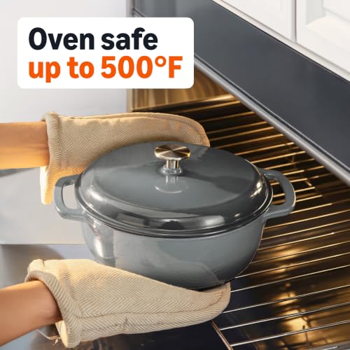 Enameled Cast Iron Dutch Oven Pot with Lid