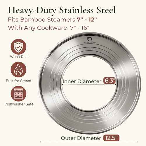 Stainless Steel Steamer Ring for Bamboo Steamer Basket 12