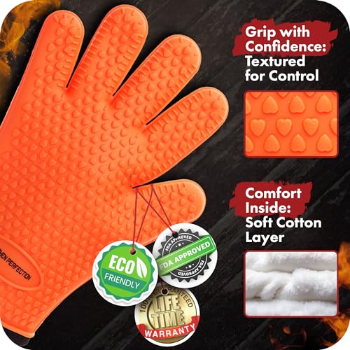 S Silicone Smoker BBQ Gloves (2 Count)