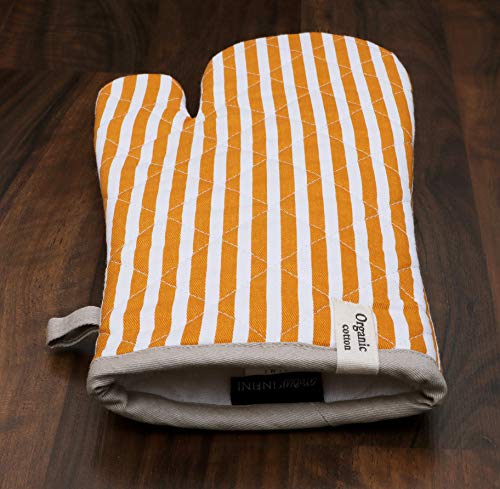 Cotton Oven Mitts Set of 1 with Hanging Loop Non (2 Count)