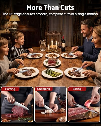 Kitchen Knife Set with Block (14 Count)
