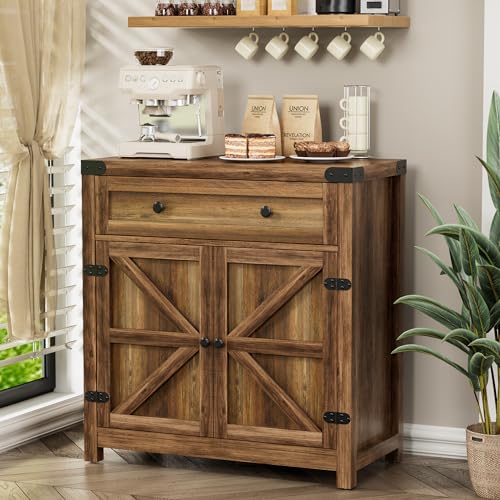 Farmhouse Coffee Bar Cabinet Sideboards