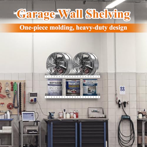 12 x 24 Inch Garage Wall Shelves (2 Count)