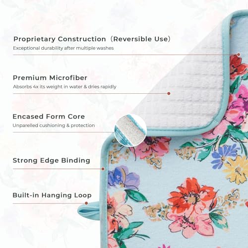 Dish Drying Mats 2 Pack (2 Count)