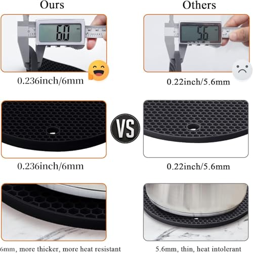 4 Pack Silicone Trivet Mats (4 Count)