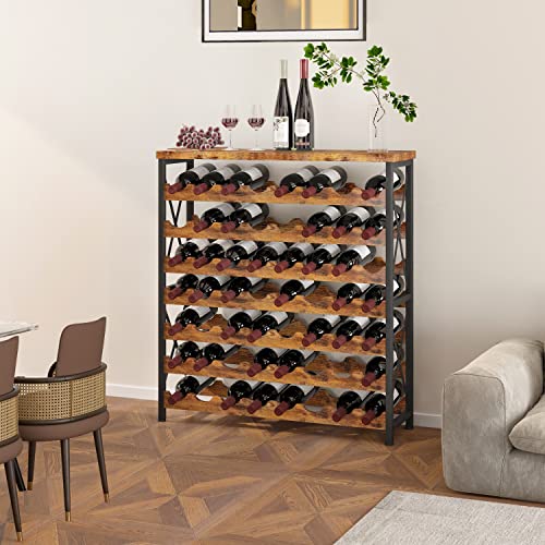 56 Bottle Wine Rack Freestanding Floor