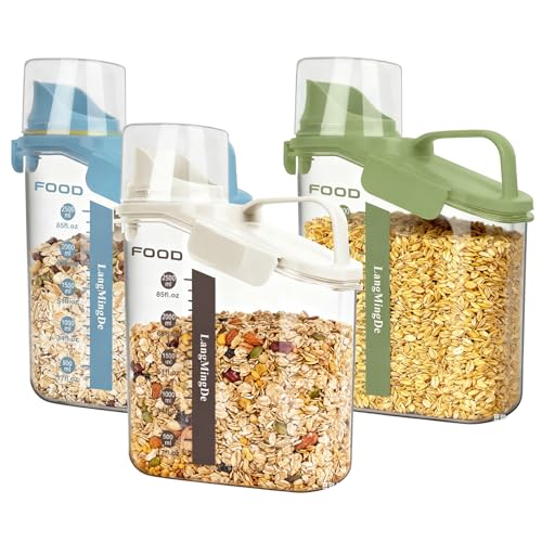 3 Pieces Cereal Containers Storage (50.721 Fl Oz)