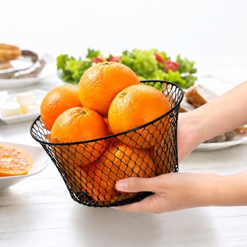 6 Pack Metal Wire Baskets for Kitchen Storage (6 Count)