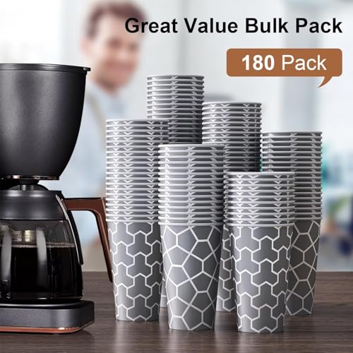 16 oz Paper Cups 180 Pack (180 Count)