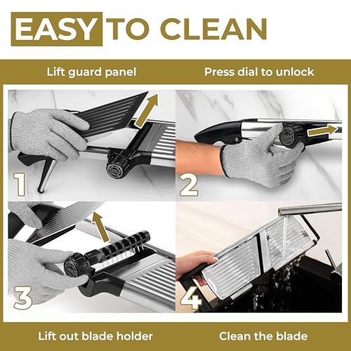Gramercy Mandoline Slicer for Kitchen with 12 Slice Settings