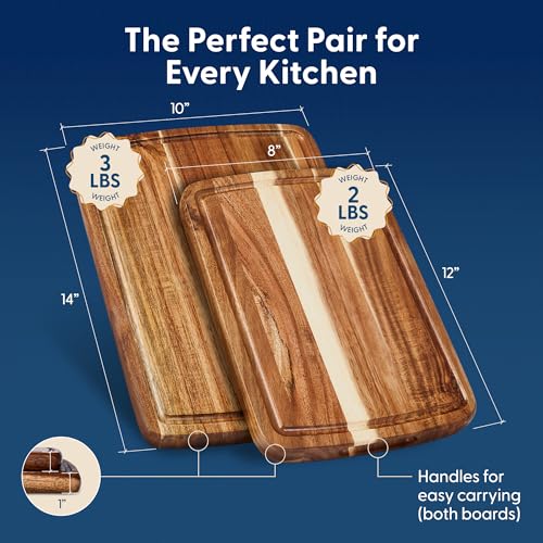 Sonder LA Doheny Duo Small Acacia Wood Cutting Board Set (2 Count)