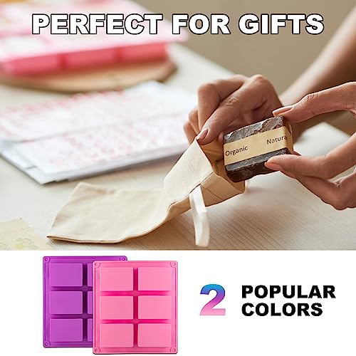 4 Pack Silicone Soap Molds