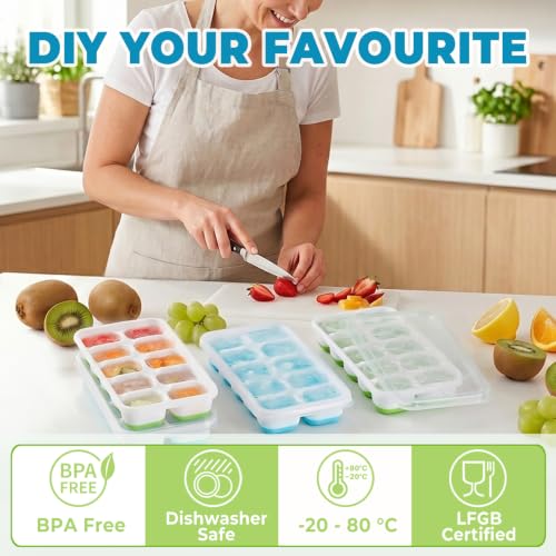 Silicone Ice Cube Tray (4 Count)
