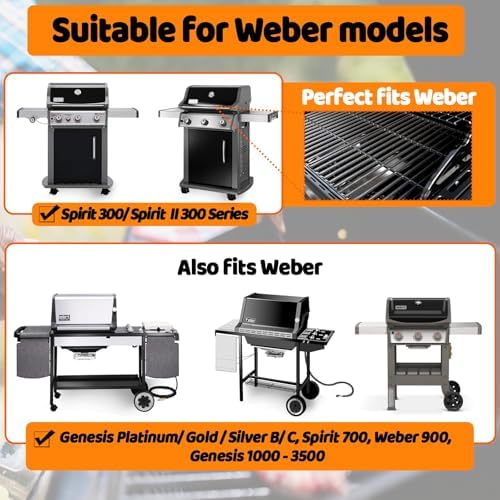 7638 Grill Grates for Weber Spirit E (2 Count)
