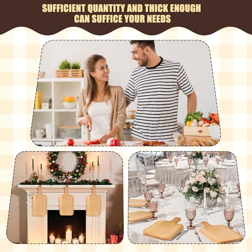 6 Pcs Wood Cutting Boards Bulk (6 Count)